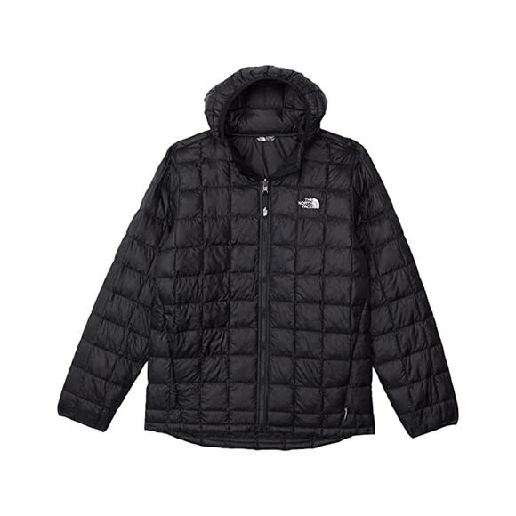 NWT The North Face Junior's Boy's ThermoBall Eco Hoodie Jacket,Tnf Black, Medium - Picture 1 of 3